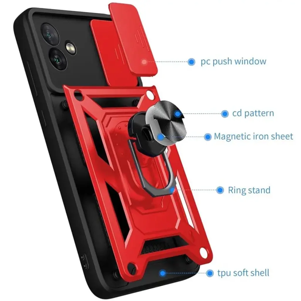 Чехол Camshield Serge Ring для Samsung Galaxy A05 Red