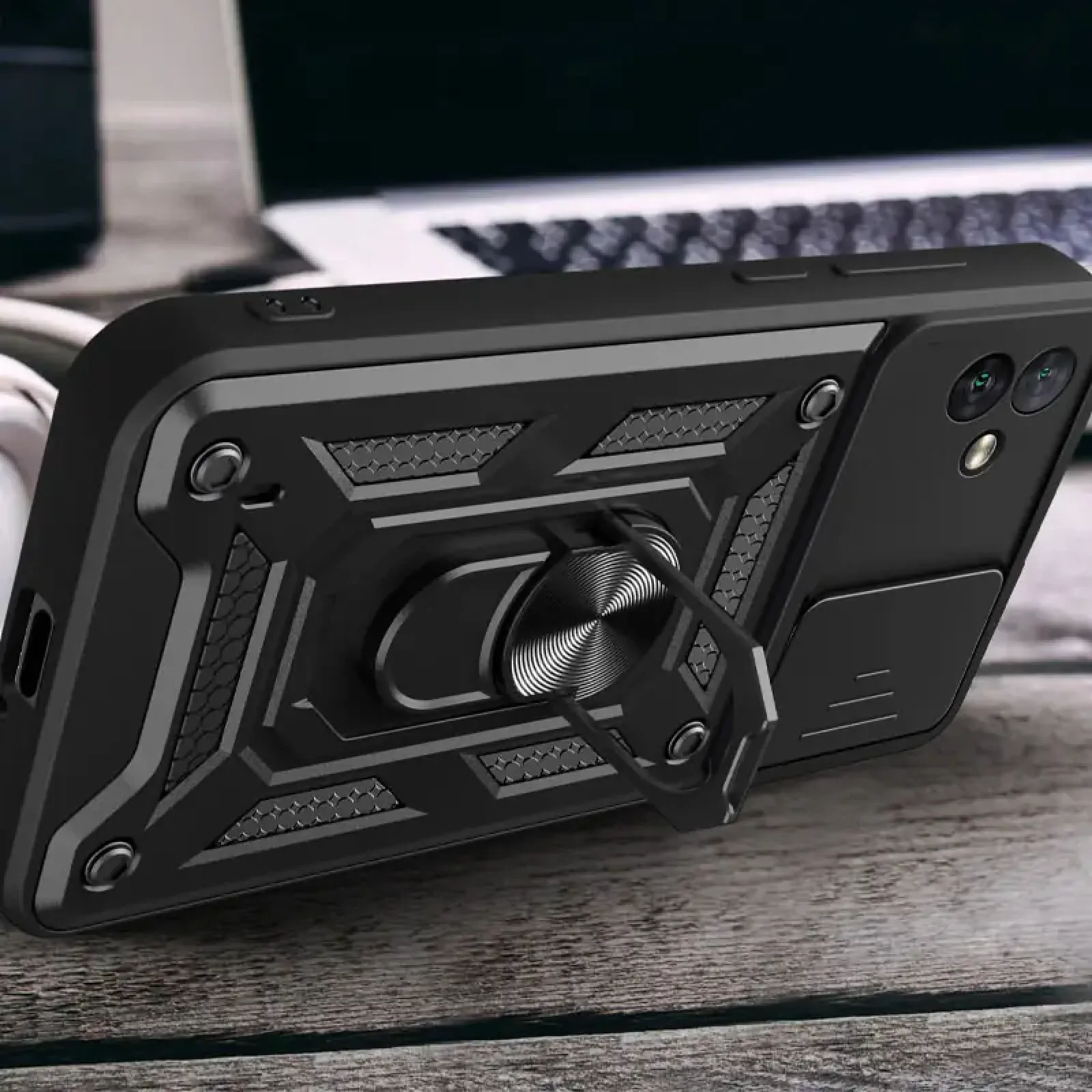Чохол Camshield Serge Ring для Samsung Galaxy A05 Black