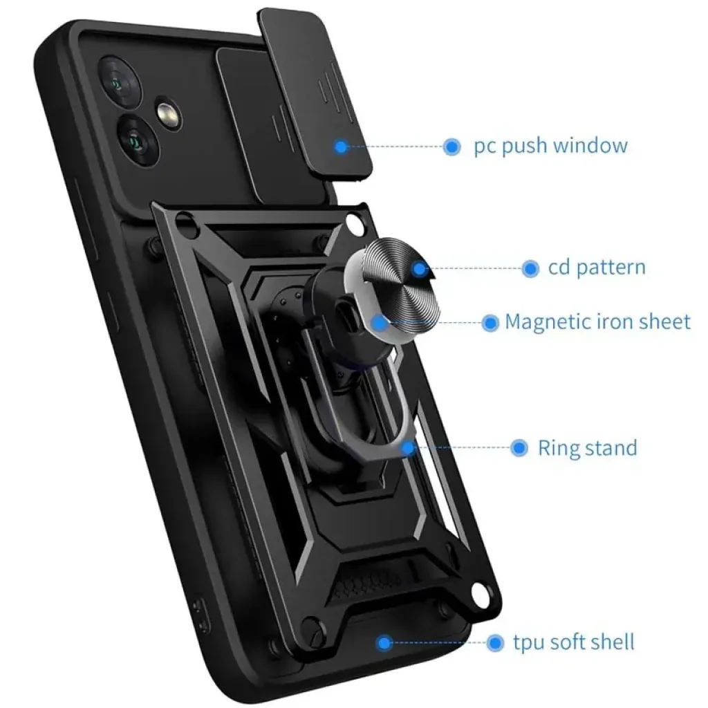 Чехол Camshield Serge Ring для Samsung Galaxy A05 Black