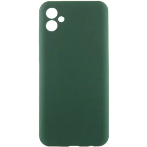 Цвет: Зеленый - Чехол Silicone Cover Lakshmi Full Camera (AA) для Samsung Galaxy A05 Dark Green