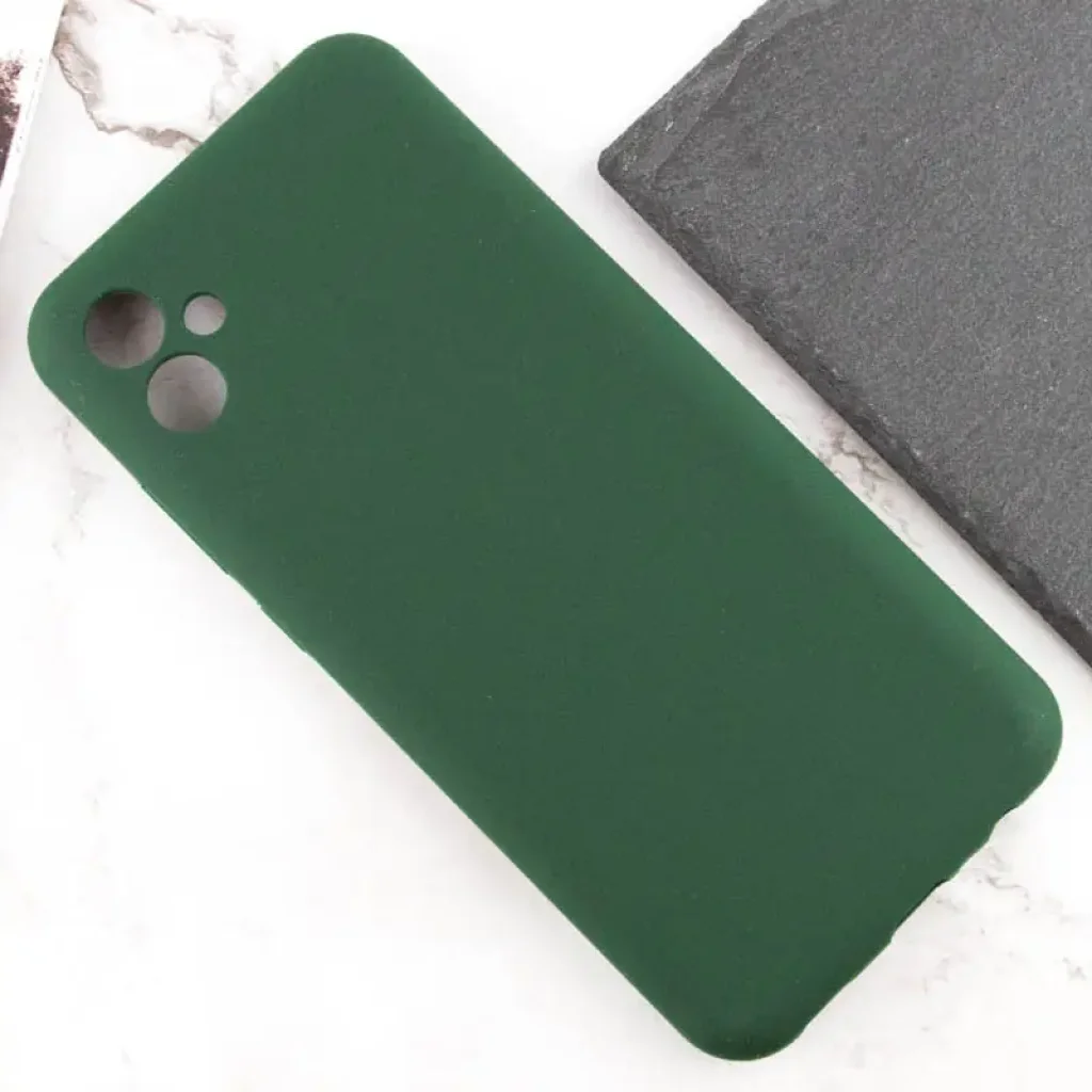 Чехол Silicone Cover Lakshmi Full Camera (AA) для Samsung Galaxy A05 Dark Green