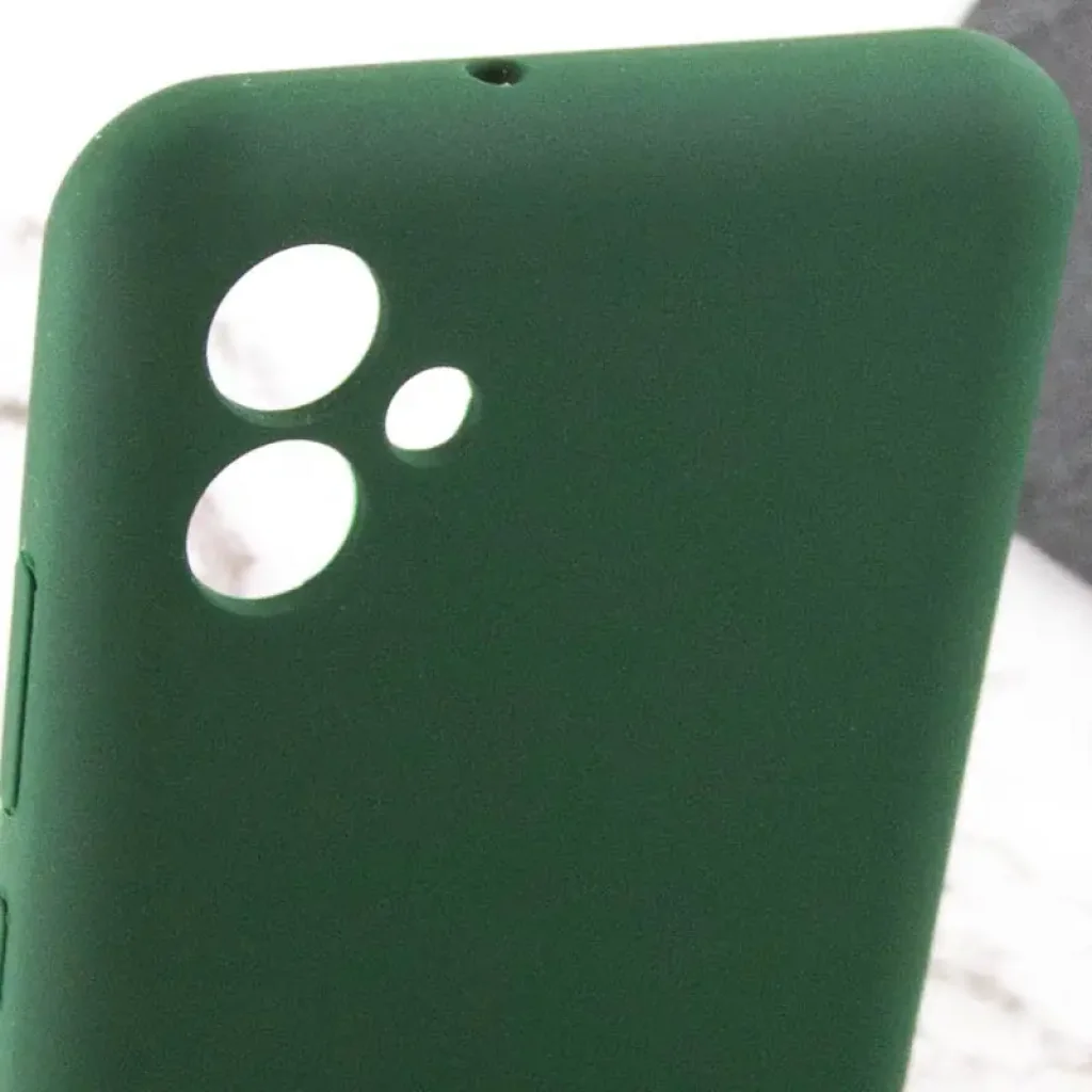 Чехол Silicone Cover Lakshmi Full Camera (AA) для Samsung Galaxy A05 Dark Green