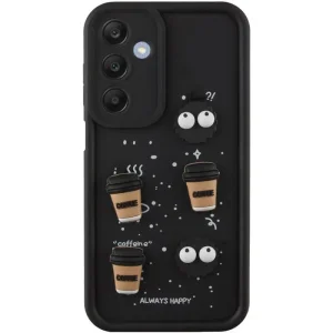 Чехол TPU Toys Case для Samsung Galaxy A05 Black Always Happy