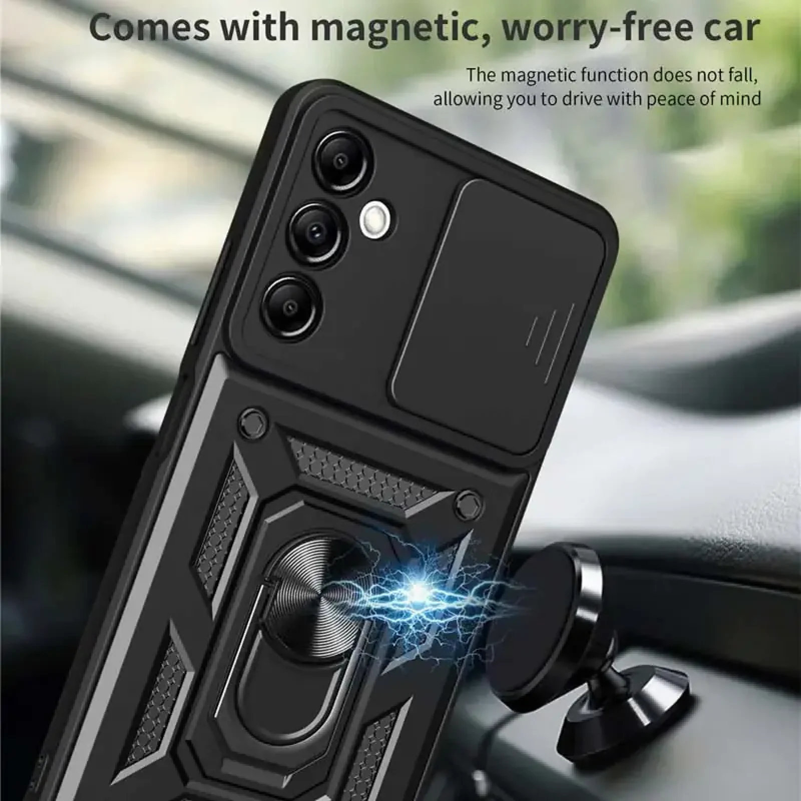 Чохол Camshield Serge Ring для Samsung Galaxy A05s Black