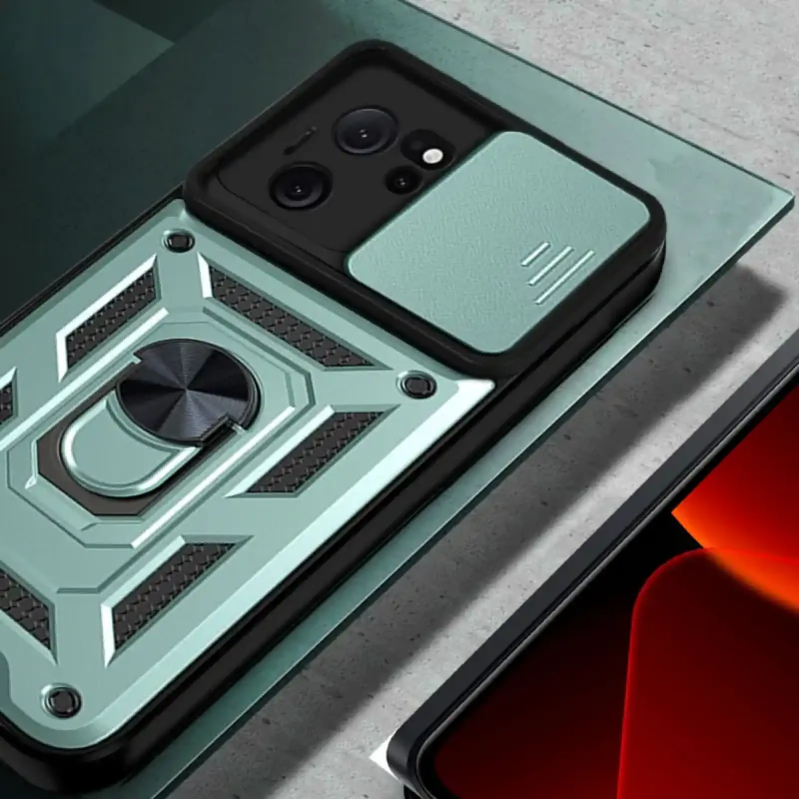 Чохол Camshield Serge Ring для Xiaomi 13T, Xiaomi 13T Pro Green