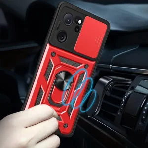 Чехол Camshield Serge Ring для Xiaomi 13T, Xiaomi 13T Pro Red