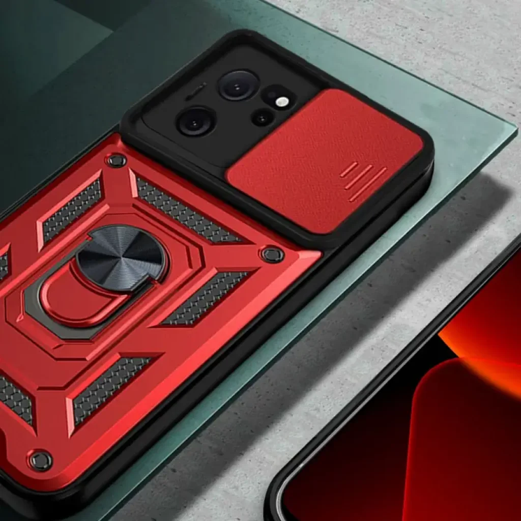 Чехол Camshield Serge Ring для Xiaomi 13T, Xiaomi 13T Pro Red