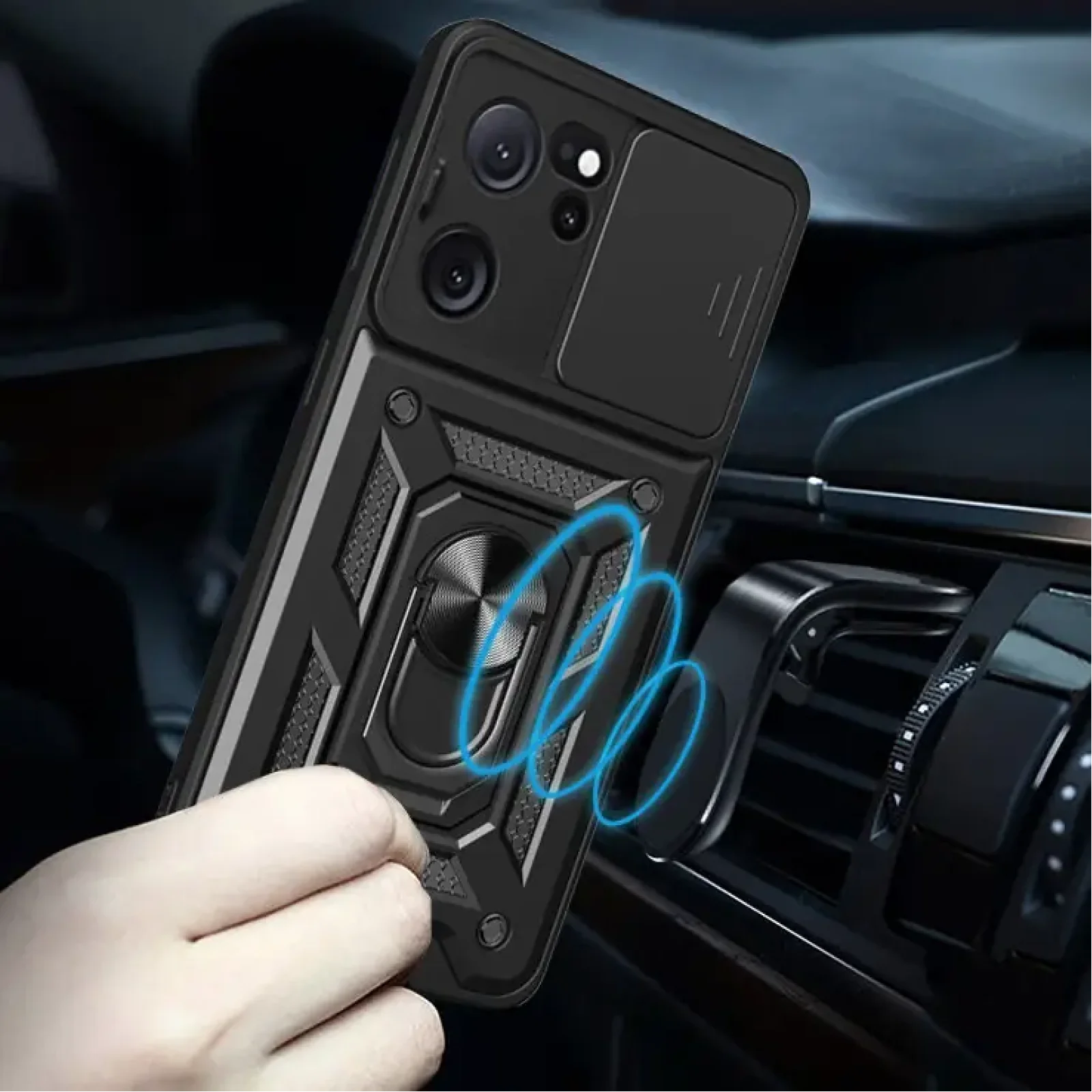 Чехол Camshield Serge Ring для Xiaomi 13T, Xiaomi 13T Pro Black