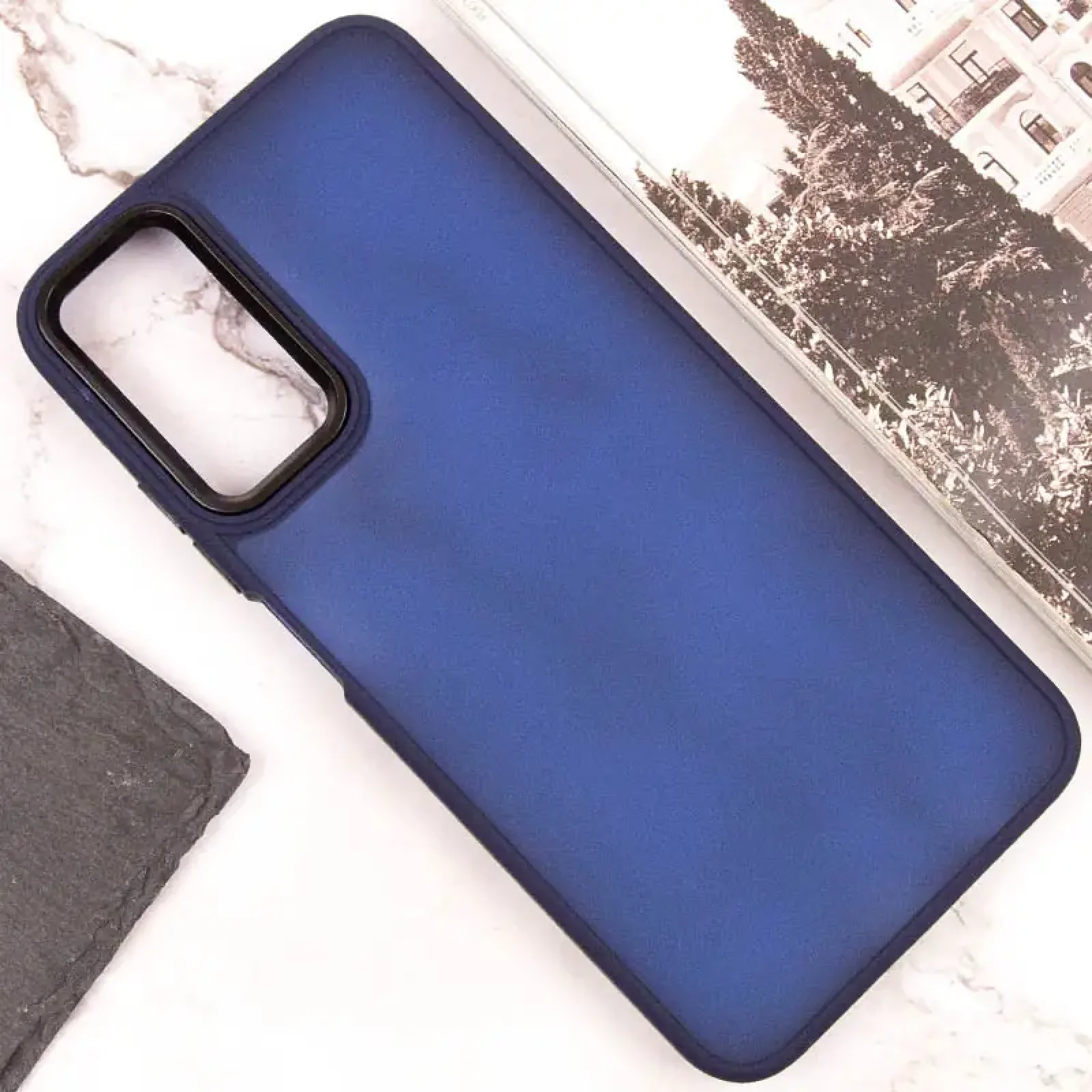 Чехол TPU+PC Lyon Frosted для Motorola Moto G84 Navy Blue