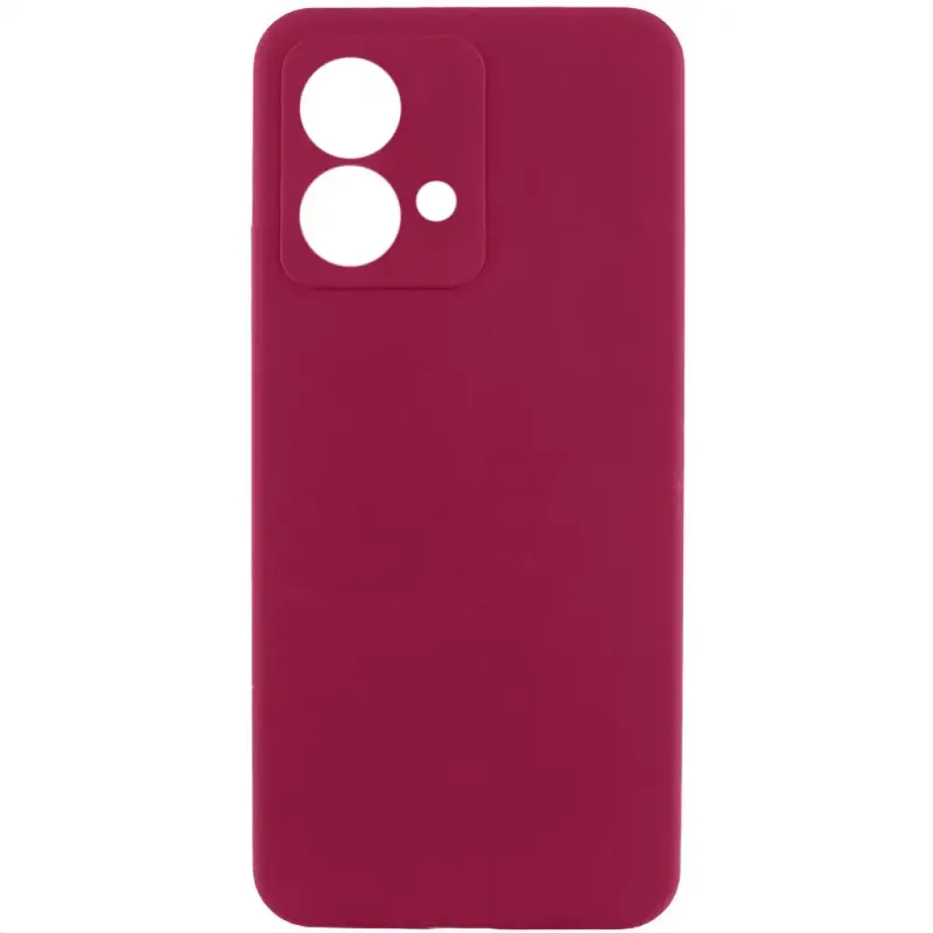 Чохол Silicone Cover Lakshmi Full Camera (AA) для Motorola Moto G84 Marsala