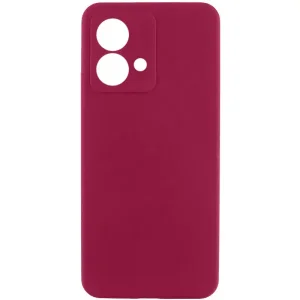 Чохол Silicone Cover Lakshmi Full Camera (AA) для Motorola Moto G84 Marsala