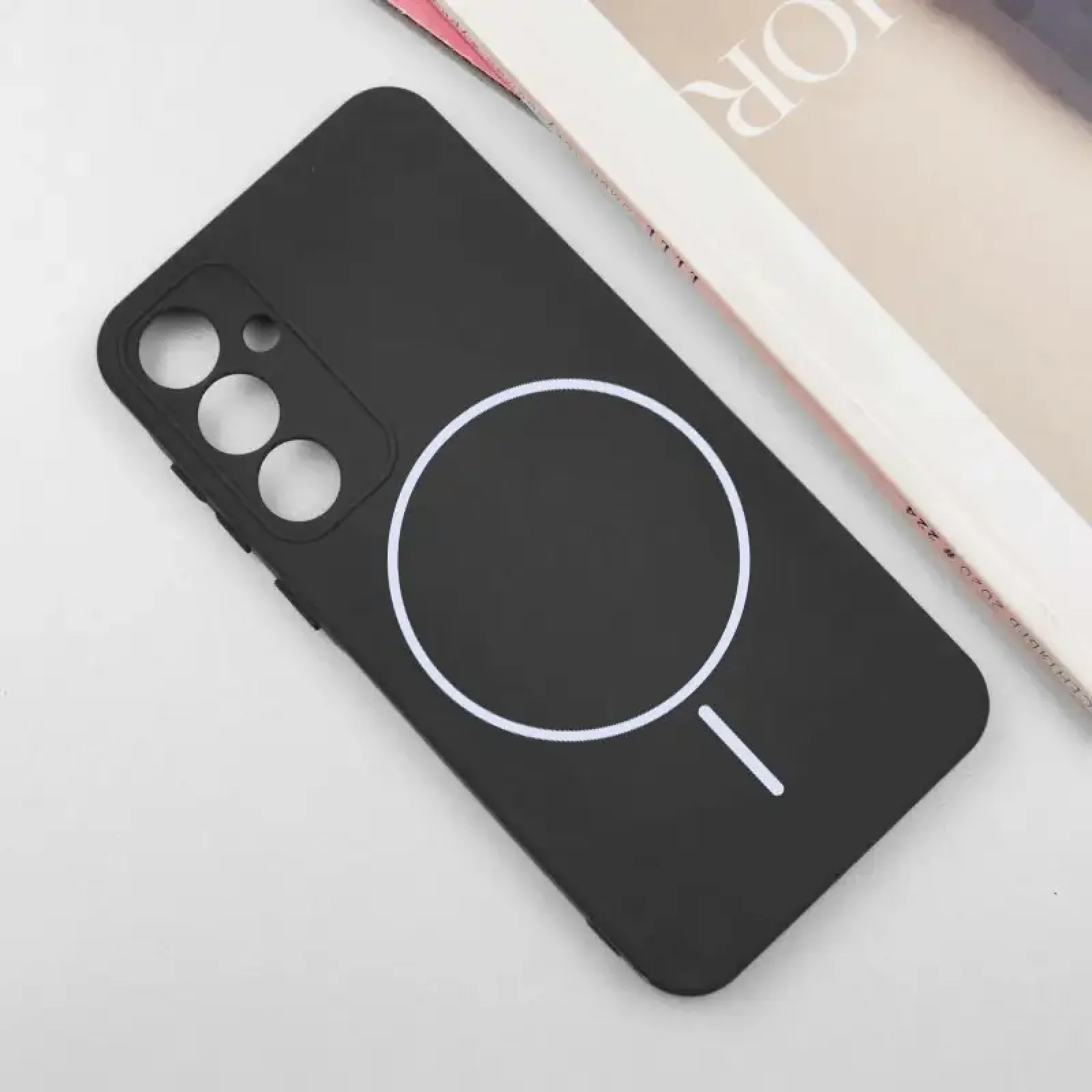 Чохол Silicone Cover Lakshmi Full Camera (AA) with MagFit для Samsung Galaxy S24 Black