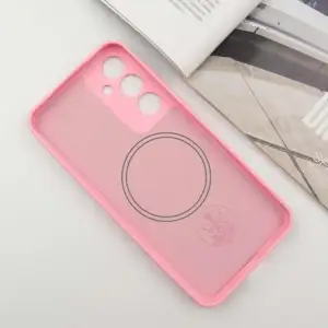 Чохол Silicone Cover Lakshmi Full Camera (AA) with MagFit для Samsung Galaxy S24 Light Pink