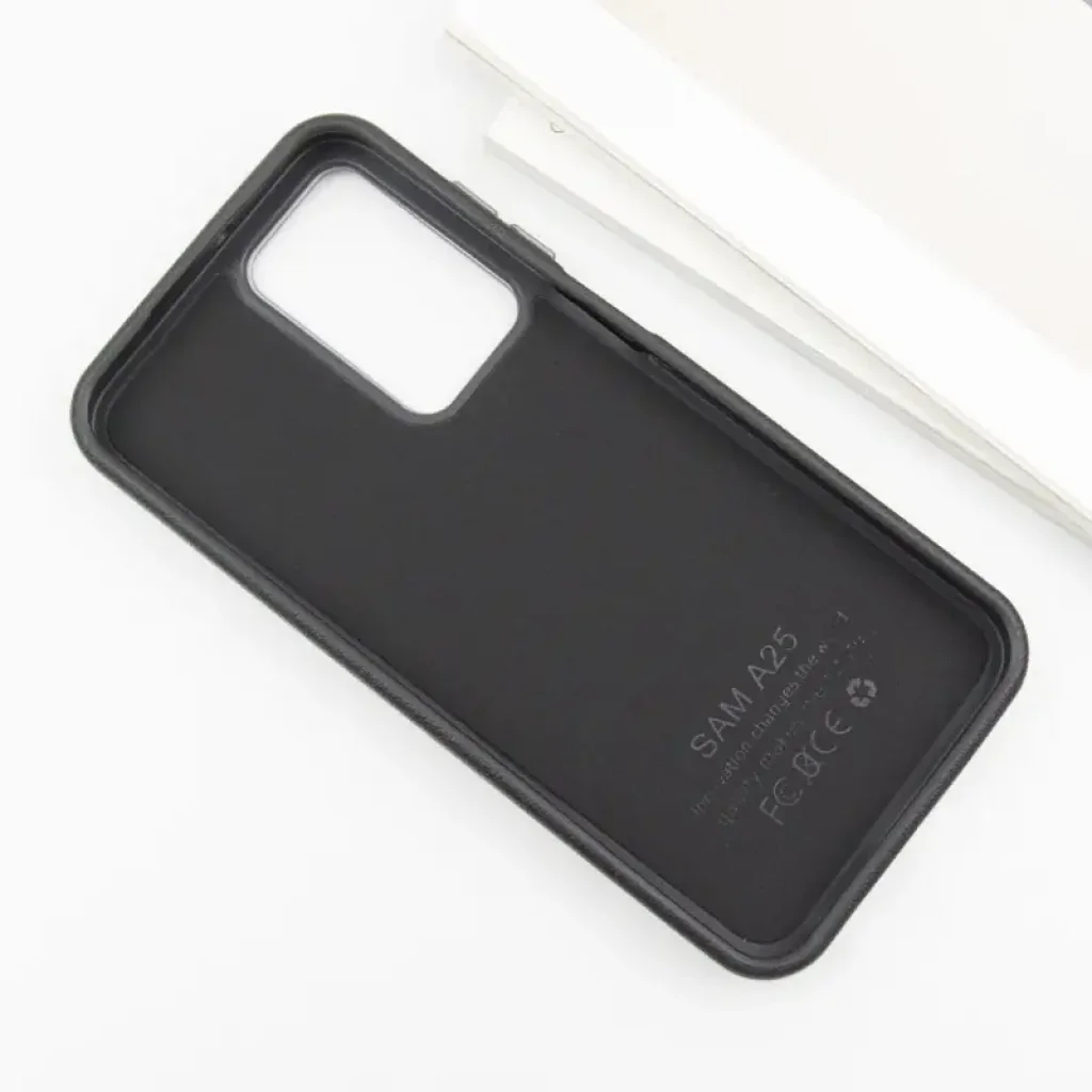 Чехол Leather Case Metal Buttons для Samsung Galaxy S24, Samsung Galaxy S25 Black