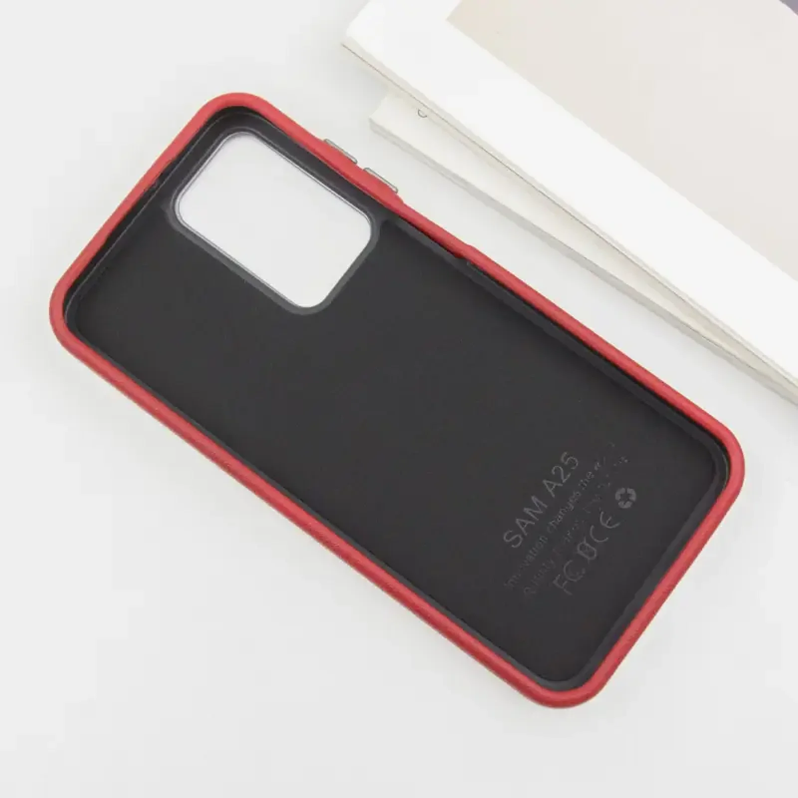 Чехол Leather Case Metal Buttons для Samsung Galaxy S24, Samsung Galaxy S25 Red
