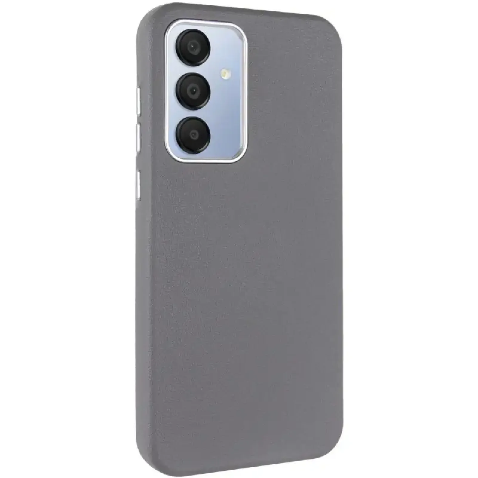 Чехол Leather Case Metal Buttons для Samsung Galaxy S24, Samsung Galaxy S25 Titanium Gray