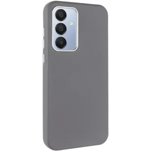 Чехол Leather Case Metal Buttons для Samsung Galaxy S24 Plus, Samsung Galaxy S25 Plus Titanium Gray