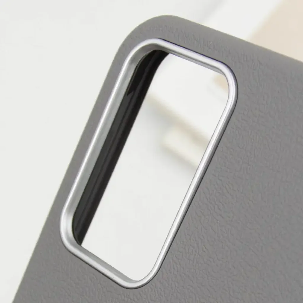 Чехол Leather Case Metal Buttons для Samsung Galaxy S24 Plus, Samsung Galaxy S25 Plus Titanium Gray