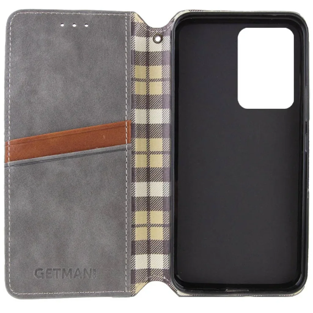 Чехол Getman Cubic PU Case для Samsung Galaxy S24 Ultra Gray