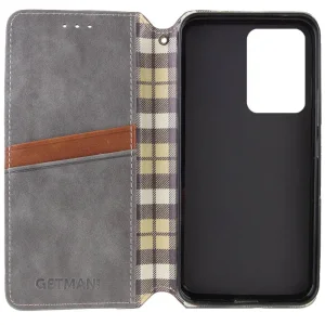 Чехол Getman Cubic PU Case для Samsung Galaxy S24 Ultra Gray