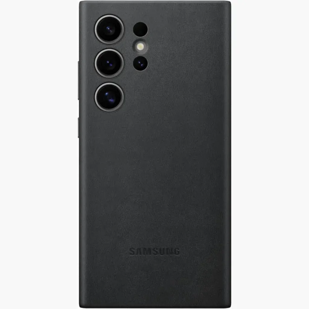 Чехол Leather Case (AAA) для Samsung Galaxy S24 Ultra Black