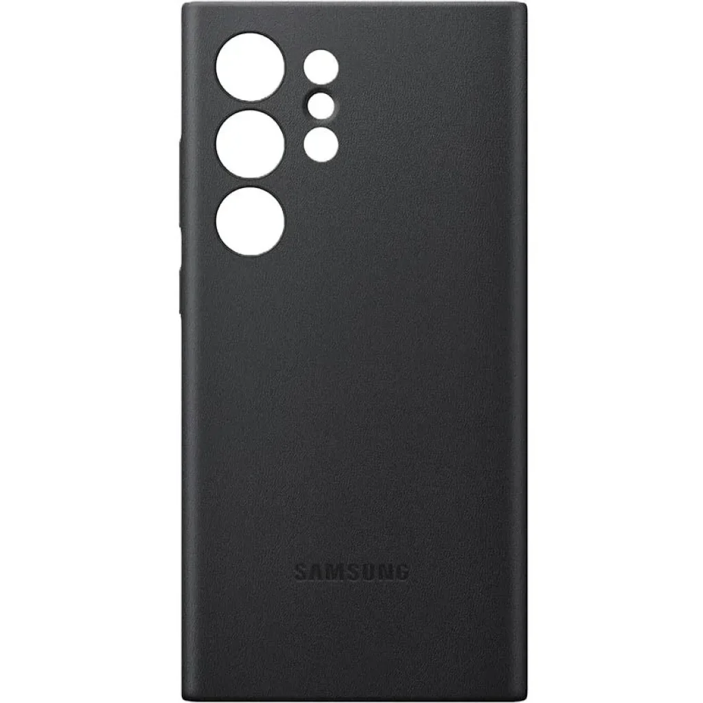 Чехол Leather Case (AAA) для Samsung Galaxy S24 Ultra Black