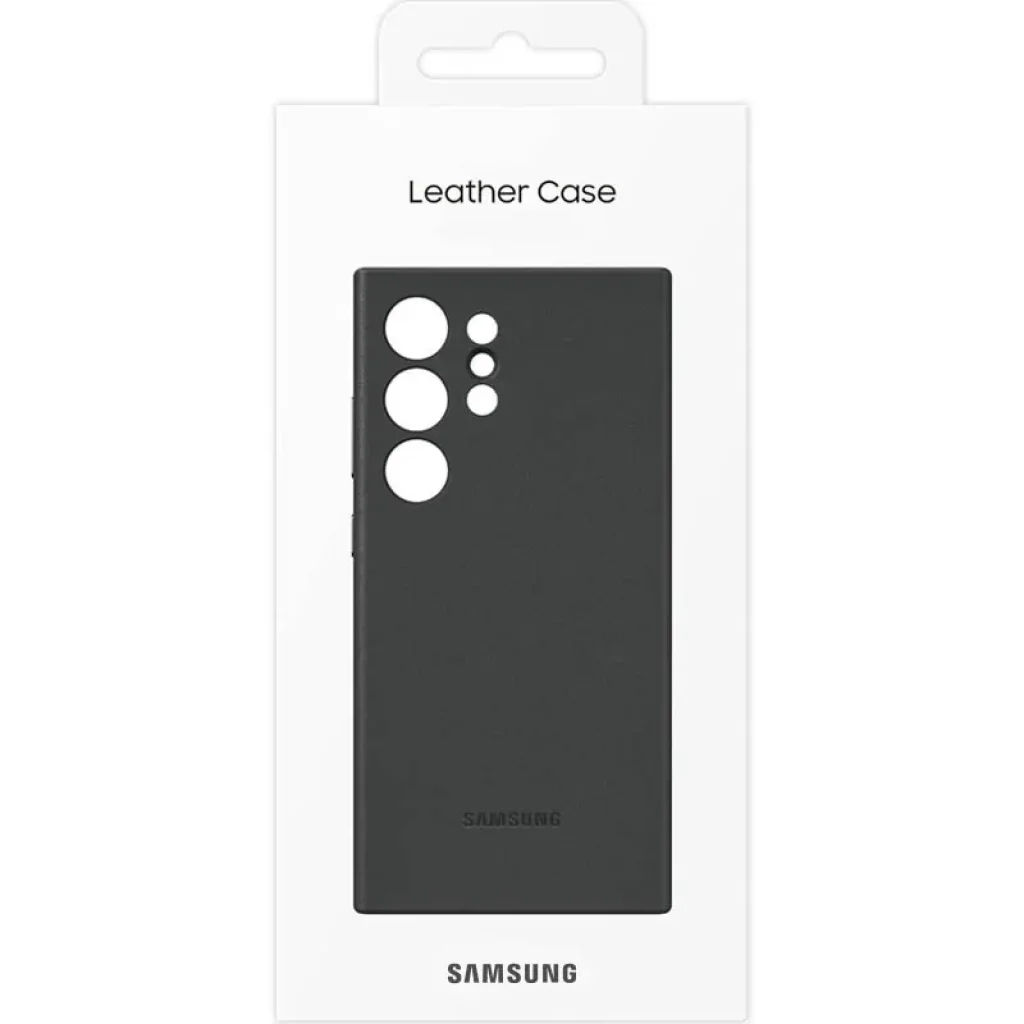 Чехол Leather Case (AAA) для Samsung Galaxy S24 Ultra Black