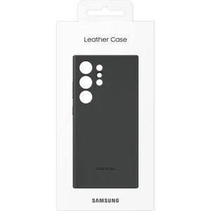 Чехол Leather Case (AAA) для Samsung Galaxy S24 Ultra Black