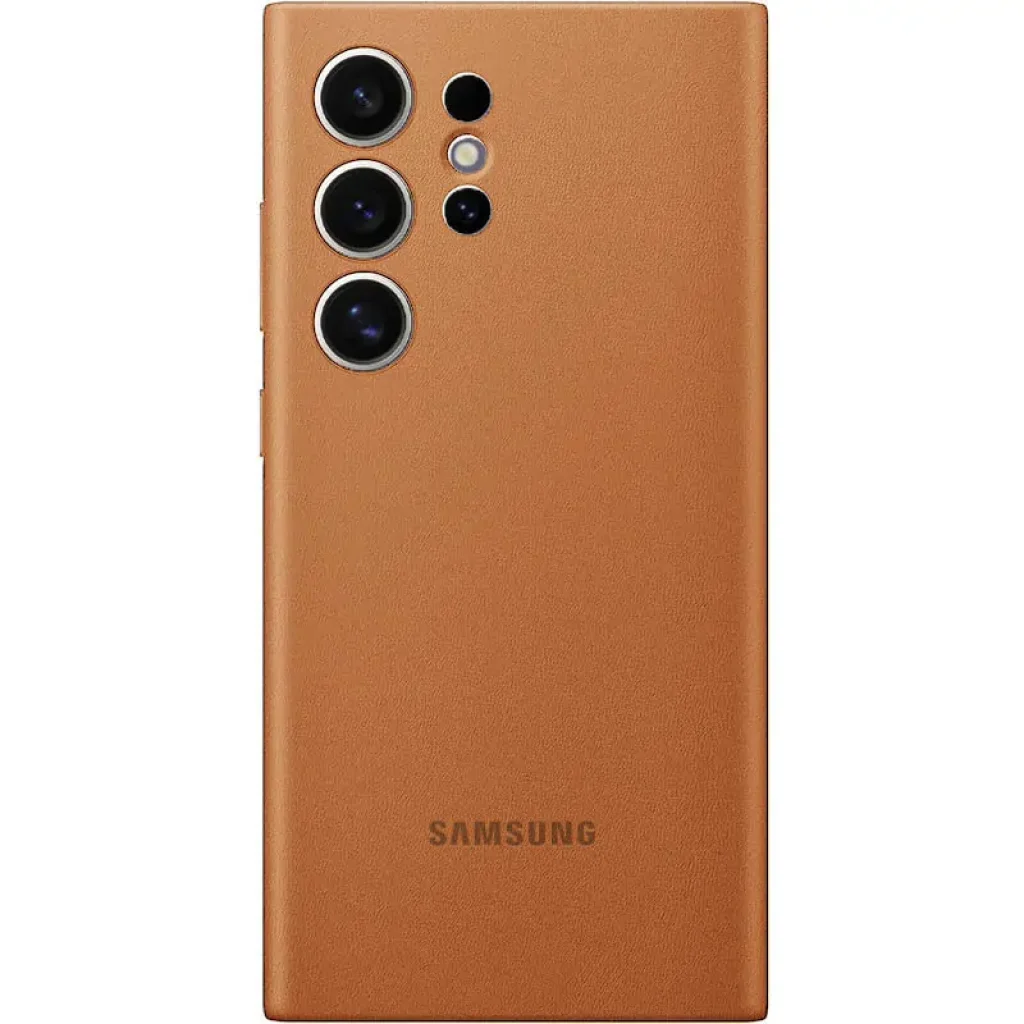 Чохол Leather Case (AAA) для Samsung Galaxy S24 Ultra Brown