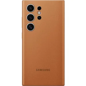 Чехол Leather Case (AAA) для Samsung Galaxy S24 Ultra Brown
