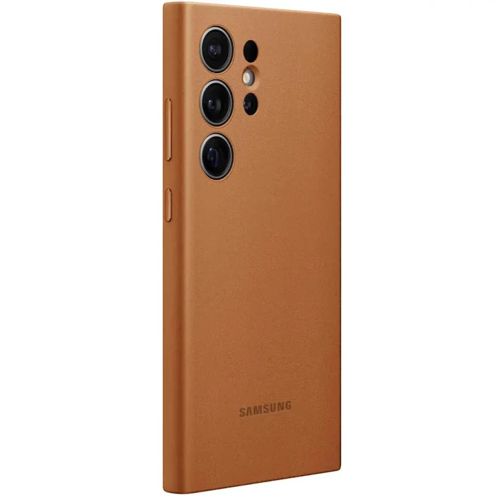 Чохол Leather Case (AAA) для Samsung Galaxy S24 Ultra Brown