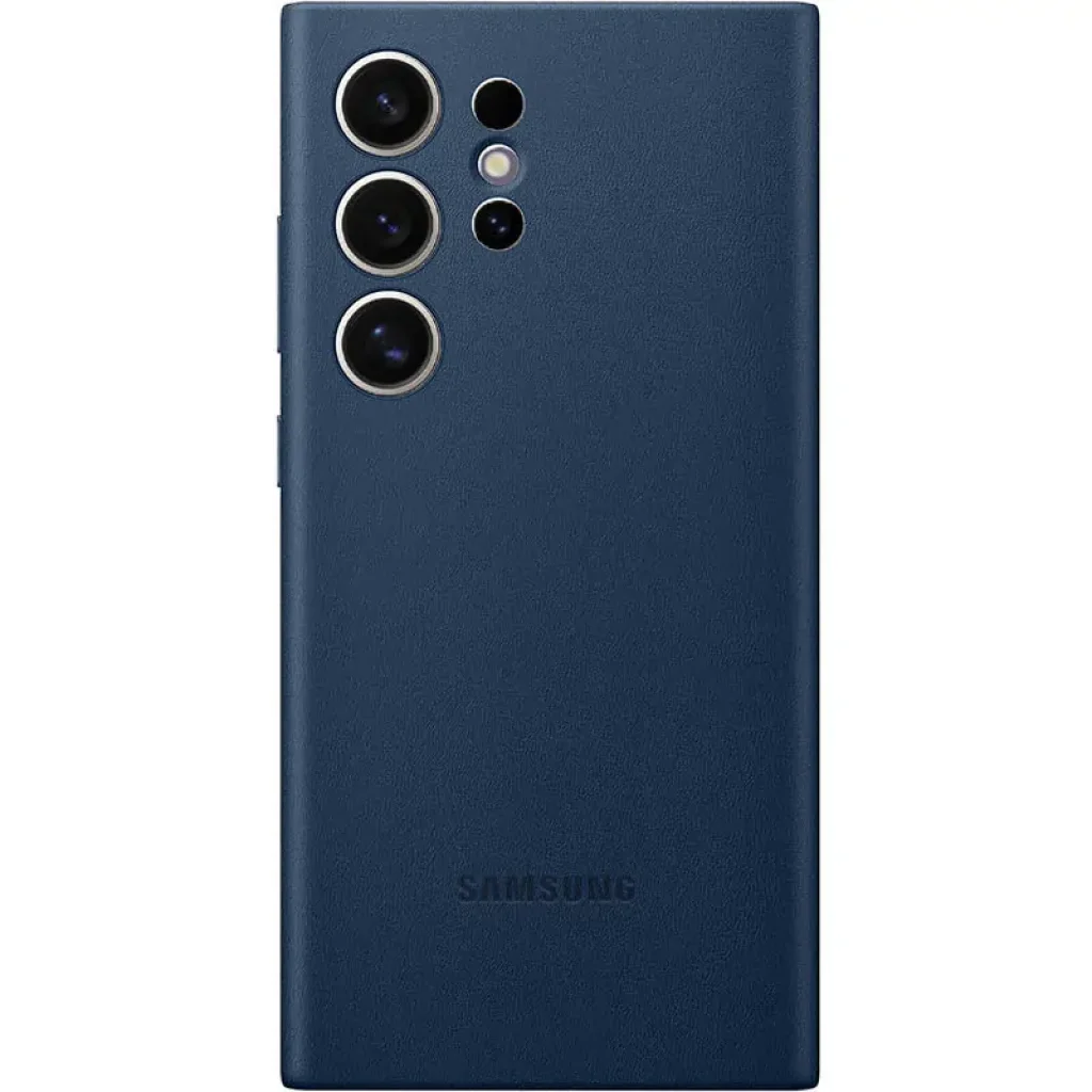 Чохол Leather Case (AAA) для Samsung Galaxy S24 Ultra Navy Blue