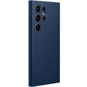 Чохол Leather Case (AAA) для Samsung Galaxy S24 Ultra Navy Blue