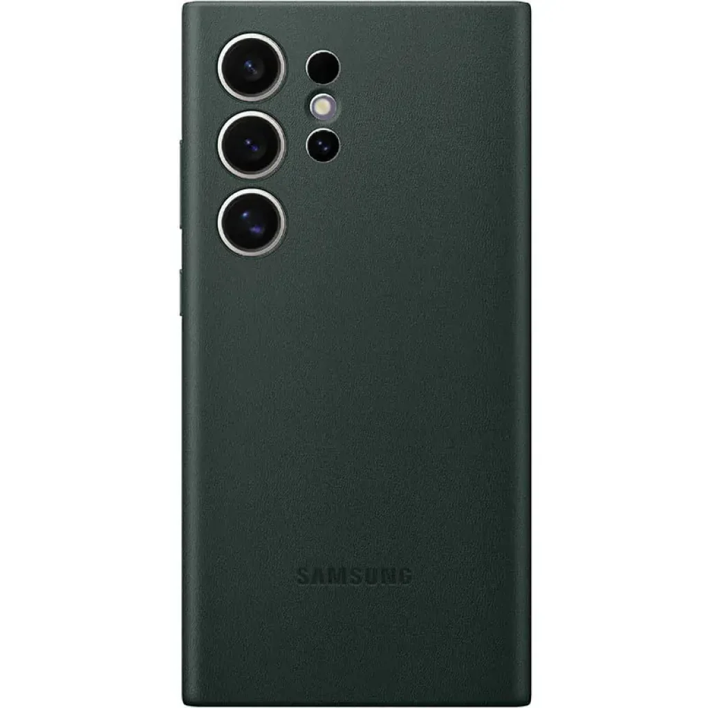 Чехол Leather Case (AAA) для Samsung Galaxy S24 Ultra Pine Green