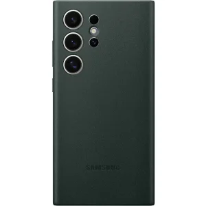 Чехол Leather Case (AAA) для Samsung Galaxy S24 Ultra Pine Green