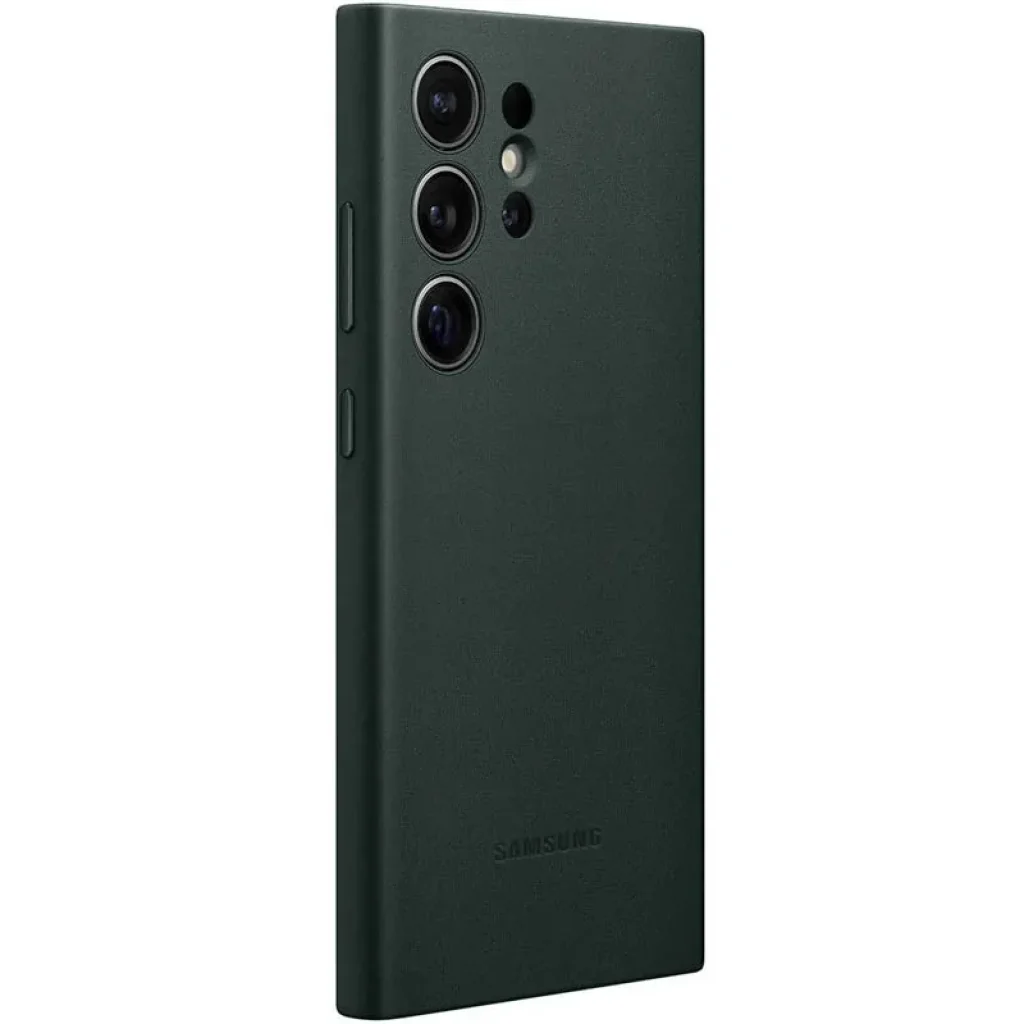 Чехол Leather Case (AAA) для Samsung Galaxy S24 Ultra Pine Green