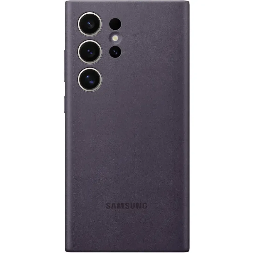 Чехол Leather Case (AAA) для Samsung Galaxy S24 Ultra Purple