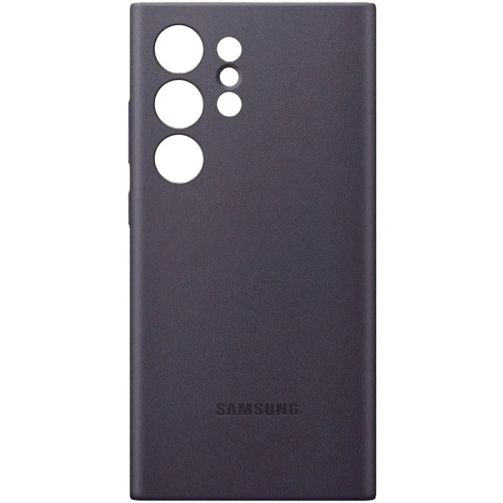 Чехол Leather Case (AAA) для Samsung Galaxy S24 Ultra Purple