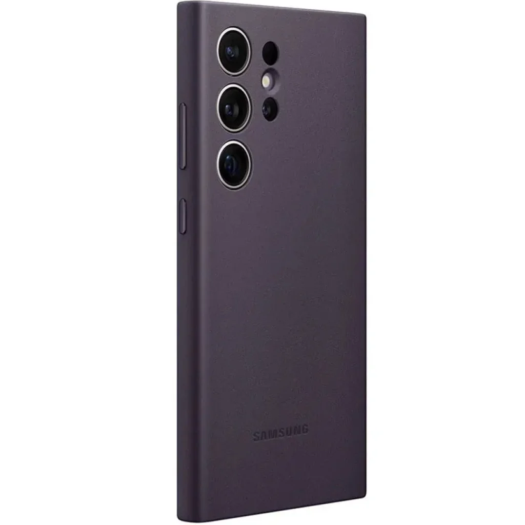Чехол Leather Case (AAA) для Samsung Galaxy S24 Ultra Purple