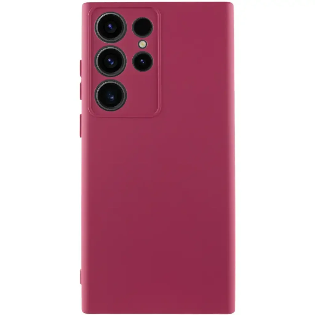 Чехол Silicone Cover Lakshmi Full Camera (AA) для Samsung Galaxy S24 Ultra Marsala