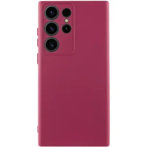 Чехол Silicone Cover Lakshmi Full Camera (AA) для Samsung Galaxy S24 Ultra Marsala