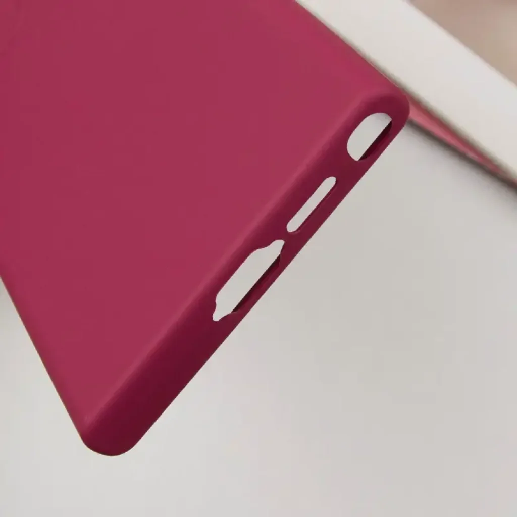 Чехол Silicone Cover Lakshmi Full Camera (AA) для Samsung Galaxy S24 Ultra Marsala