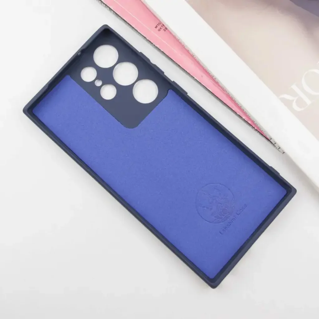 Чехол Silicone Cover Lakshmi Full Camera (AA) для Samsung Galaxy S24 Ultra Midnight Blue