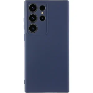 Цвет: Синий - Чехол Silicone Cover Lakshmi Full Camera (AA) для Samsung Galaxy S24 Ultra Midnight Blue
