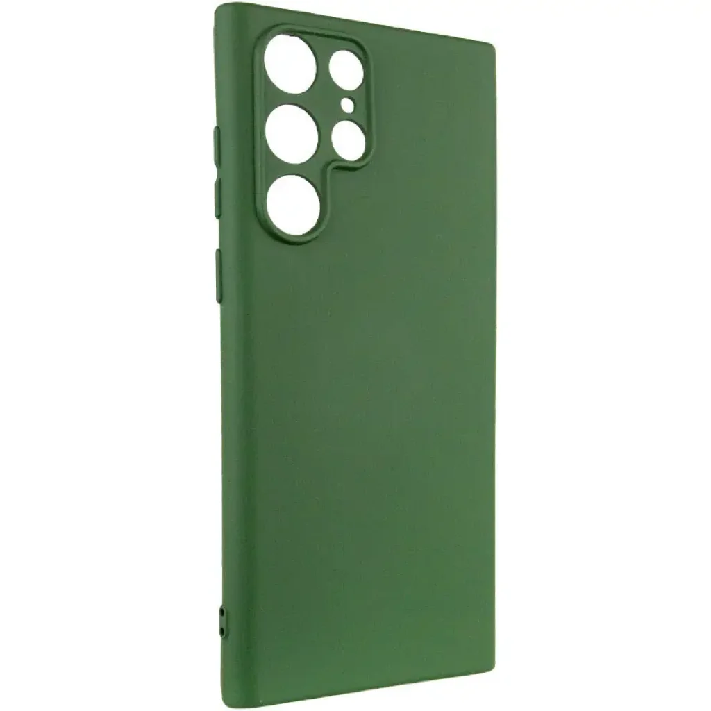 Чехол Silicone Cover Lakshmi Full Camera (AA) для Samsung Galaxy S24 Ultra Dark Green