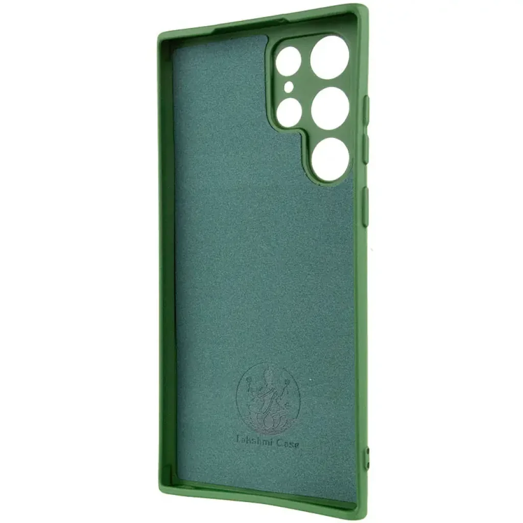 Чехол Silicone Cover Lakshmi Full Camera (AA) для Samsung Galaxy S24 Ultra Dark Green