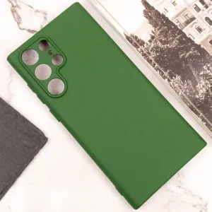 Чехол Silicone Cover Lakshmi Full Camera (AA) для Samsung Galaxy S24 Ultra Dark Green