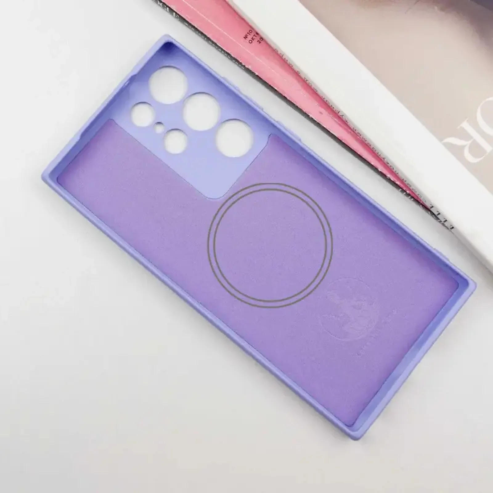 Чехол Silicone Cover Lakshmi Full Camera (AA) with MagFit для Samsung Galaxy S24 Ultra Dasheen