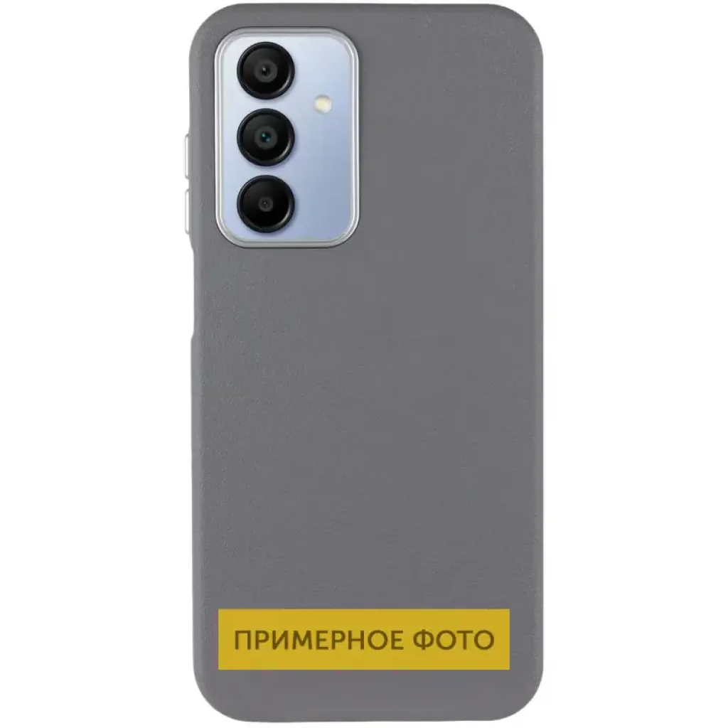 Чехол Leather Case Metal Buttons для Samsung Galaxy S24 Ultra Titanium Gray