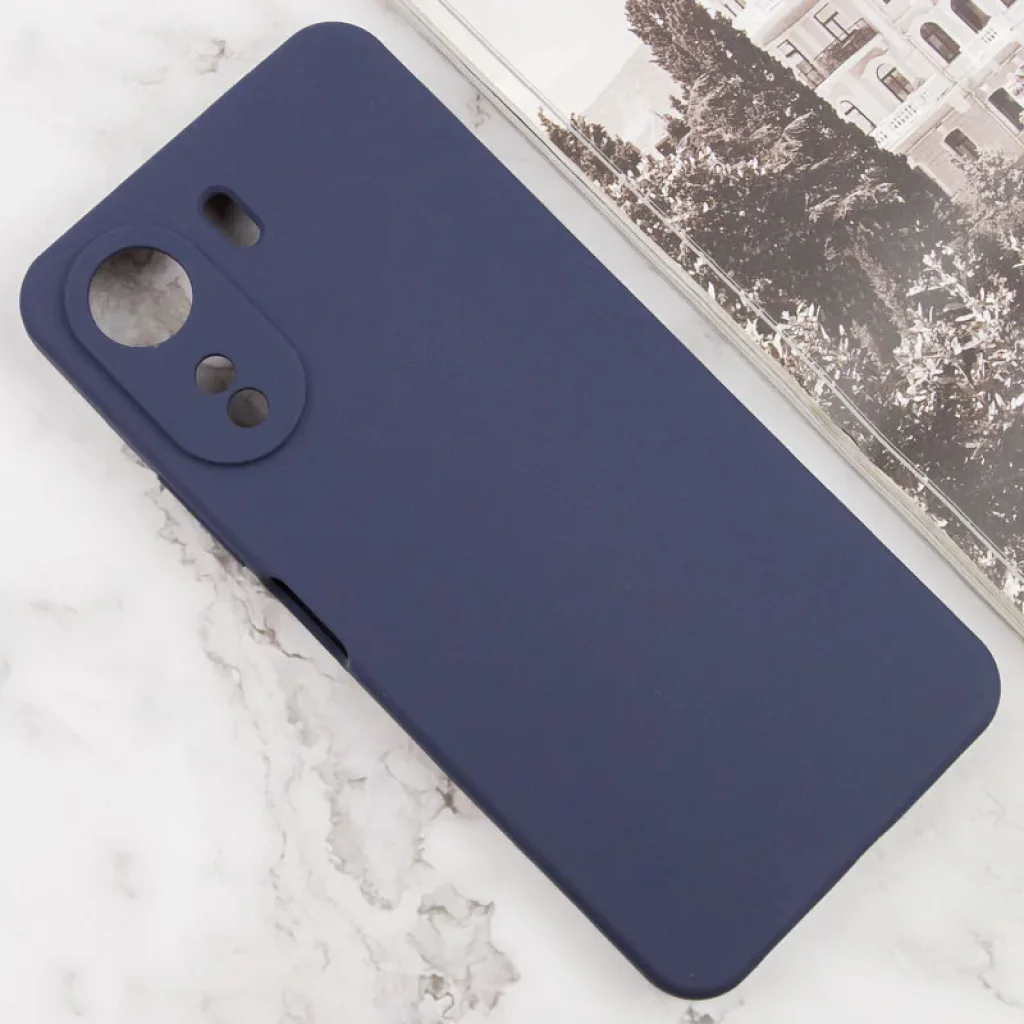 Чохол Silicone Cover Lakshmi Full Camera (AA) для Xiaomi Redmi 13C, Poco C65 Midnight Blue